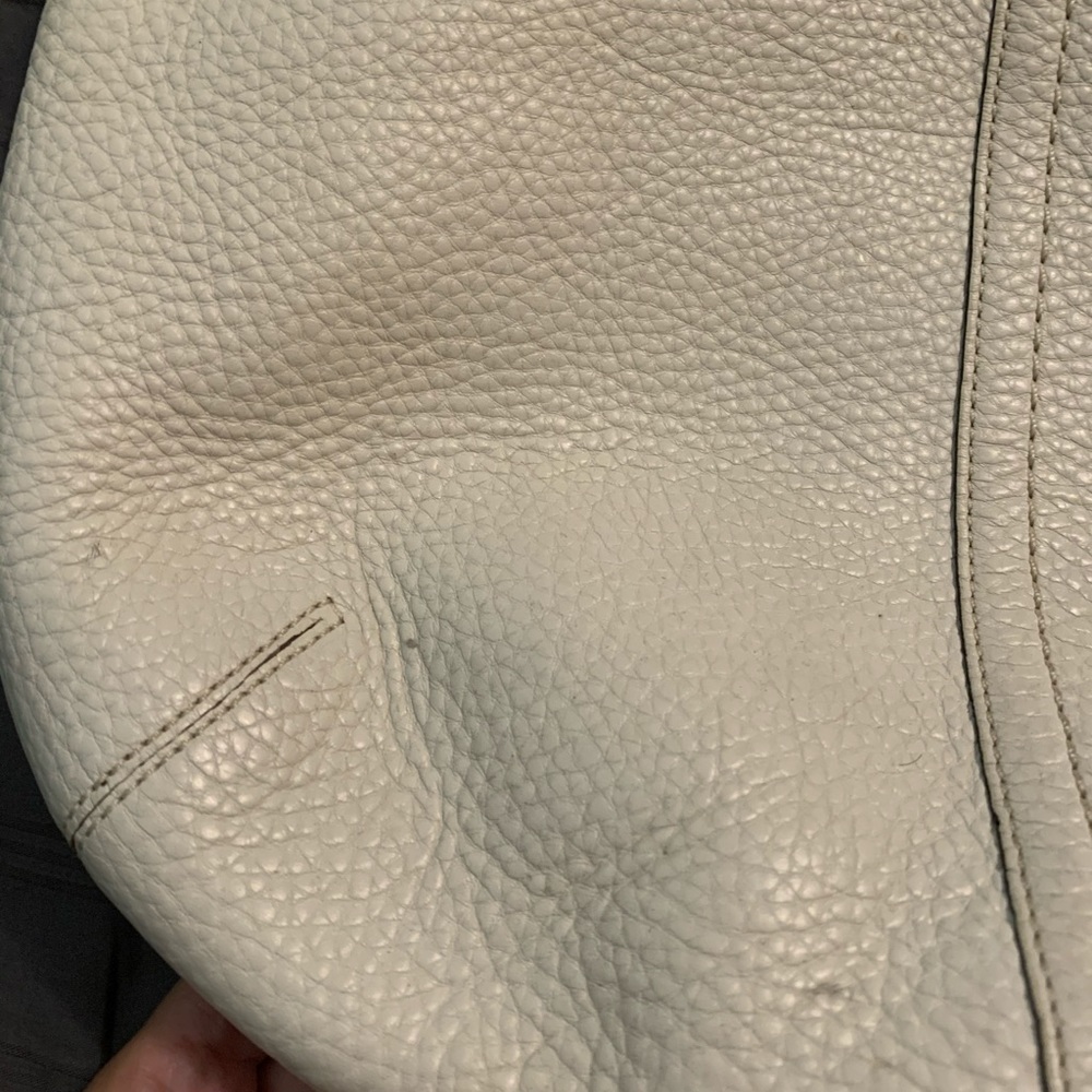 Coach Pebbled White Hobo Bag - Picture 7 of 7